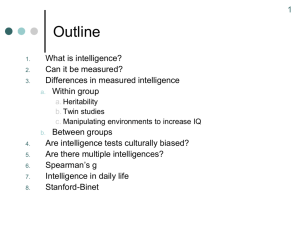 Individual Tests of Intelligence