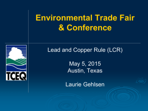 TCEQ*S Public Drinking Water Conference