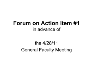 General Faculty Meeting 4/28/11