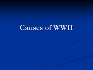 Causes of WWII Academic