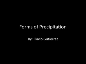 Forms of Precipitation