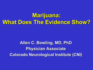 Marijuana - Colorado Neurological Institute