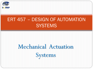 Mechanical actuation systems