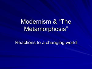 Modernism & “The Metamorphosis”