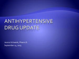 Antihypertensive Drug Update