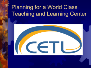 Center for Excellence in Teaching & Learning