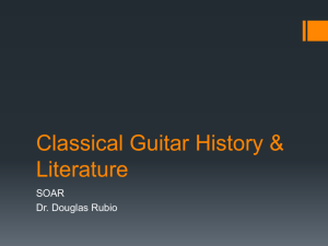 Classical Guitar History & Literature