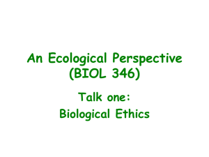 Biological ethics