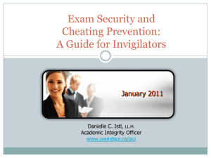 Exam Security and Cheating Prevention