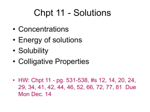 AP Chem - Unit 3 Chpt11