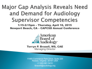 Major Gap Analysis Reveals Need and Demand for Audiology