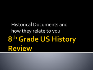 8th Grade US History Review