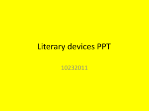 Literary devices ppt