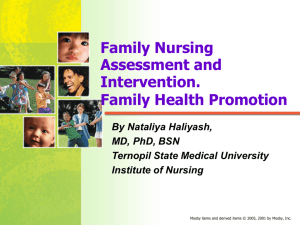 Lect.3 - Family Nursing Assessment and Intervention