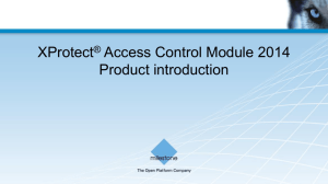 XProtect Access Control Module 2014 What's New