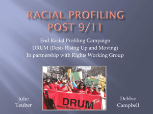 Racial Profiling Post 9/11