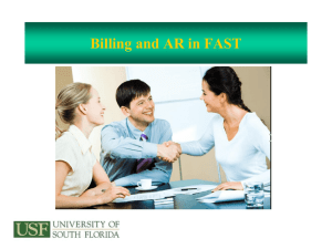 Billing and Accounts Receivable