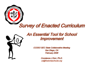 An Essential Tool for School Improvement in Fostoria Schools