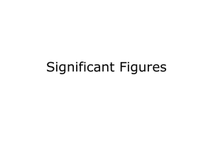 Significant Figures - WaylandHighSchoolChemistry