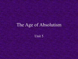 Absolutism Powerpoint