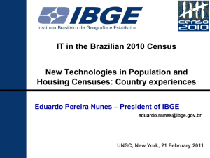 IT in the Brazilian the 2010 census - United Nations Statistics Division