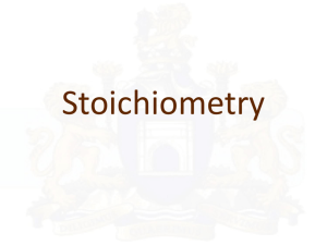 Stoichiometry PowerPoint - Conversion Factors & Calculations