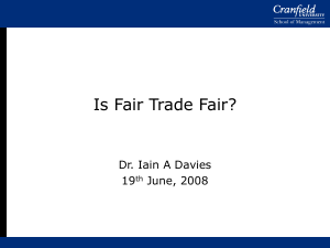 Is Fair Trade Fair?