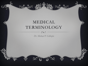 Medical Terminology - healingartscenter.info