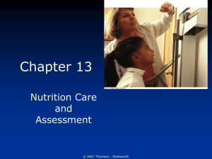 Chpt 13 - Nutrition Assessment