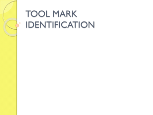 tool marks - CSI: Coronado