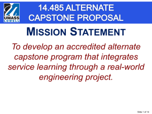 Alternate Capstone Proposal - Faculty Server Contact