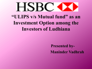 A project report on ULIPS v/s Mutual fund as an investment