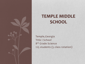 Temple Middle school