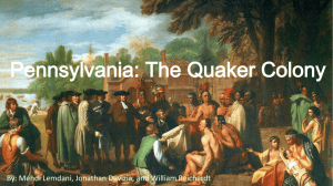 Pennsylvania: The Quaker Colony
