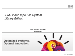 The Linear Tape File System