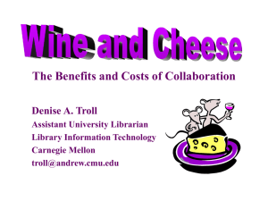 Wine and Cheese - Andrew.cmu.edu