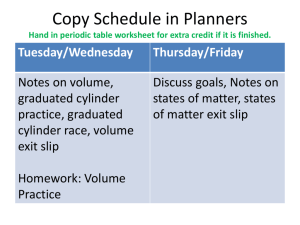 Copy Schedule in Planners Hand in periodic table worksheet for