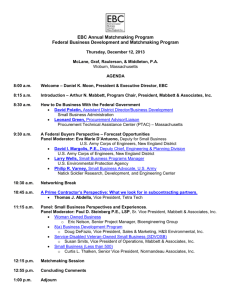 Final Agenda - Environmental Business Council of New England, Inc.