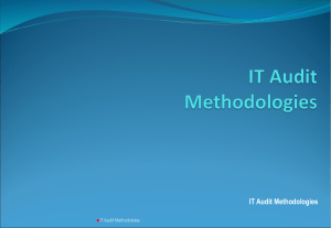 IT Audit Methodologies