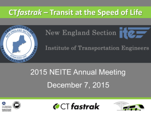 Tech Session 1 – CT Fastrak – Transit at the Speed of Life
