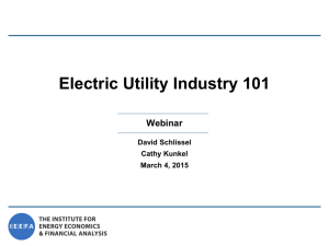 Electric Utility Industry 101