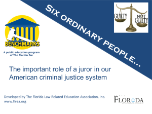 Role of Juries PowerPoint