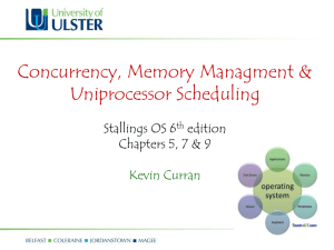 Lecture 10: OS - Concurrency/Memory/Scheduling