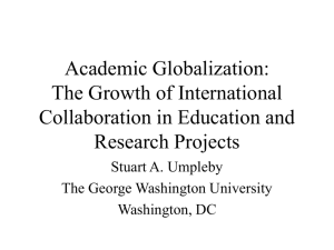 Academic Globalization - The George Washington University