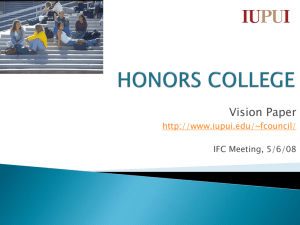 honors college - Indiana University–Purdue University Indianapolis