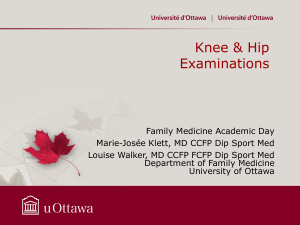 (Ankle, Knee and Hip) - Academic Day