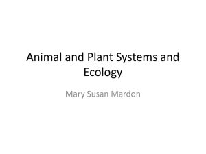 EOC - Animal and Plant Systems and Ecology
