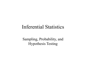 Inferential Statistics