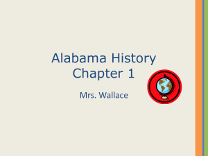 Alabama History Chapter 1