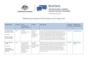 Australian Small Business Advisory Services Providers